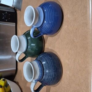 Vintage No Spill Mugs - Set of 3